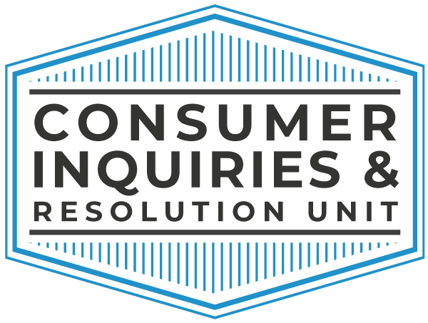 Image for Consumer Inquiries & Resolution Unit